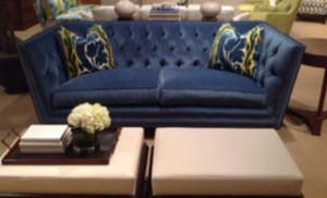 Blue Upholstery