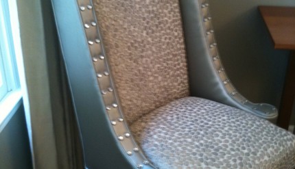 Hostess Chair w Crystal Nailheads